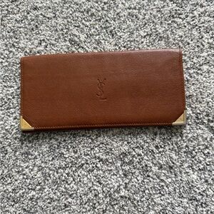 YSL vintage leather wallet